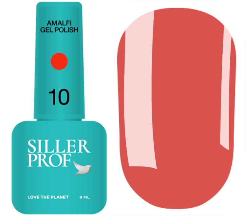 Siller gel varnish No. 037 (warm red, enamel), 8 ml