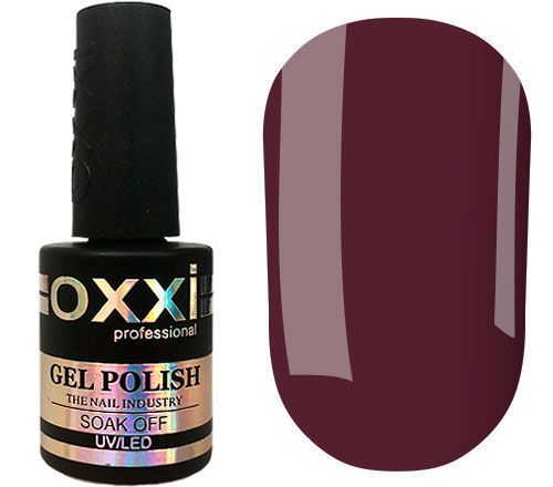 OXXI Гель-лак для ногтей №077 (марсала, эмаль), 10 мл