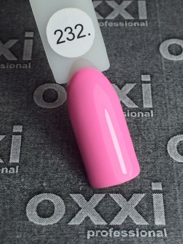 Гель-лак OXXI Professional №232 ( нежно-розовый, эмаль), 10 мл