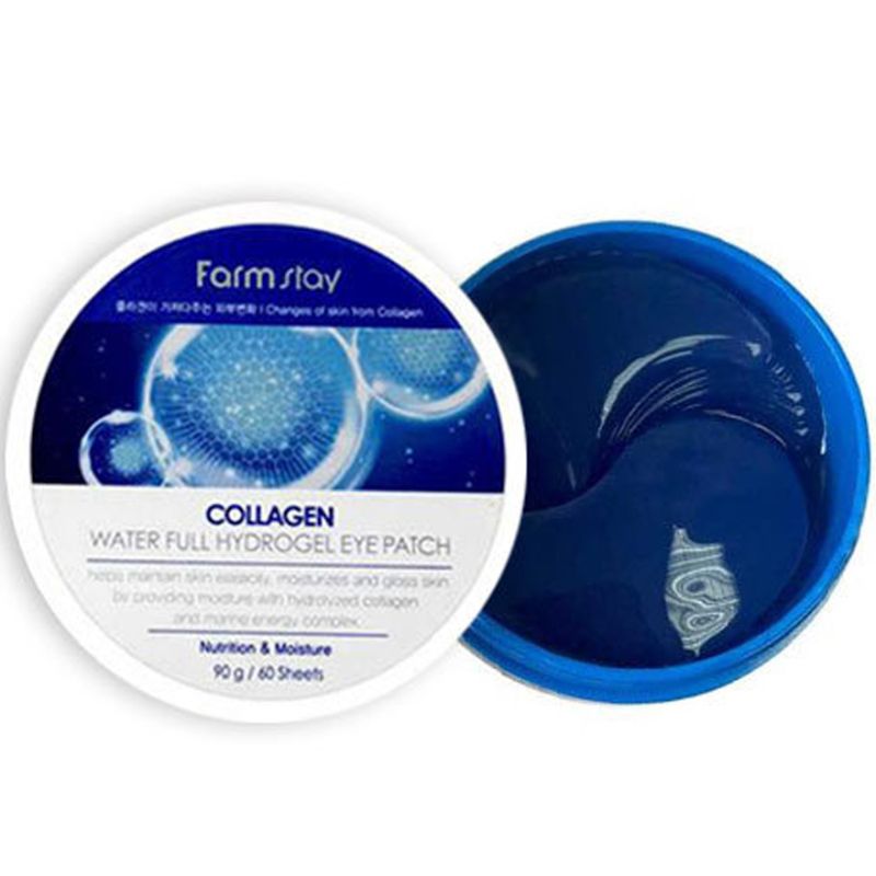 FARMSTAY Collagen Water Full Hydrogel Eye Patch - Collagen eye patch, 60 pcs
