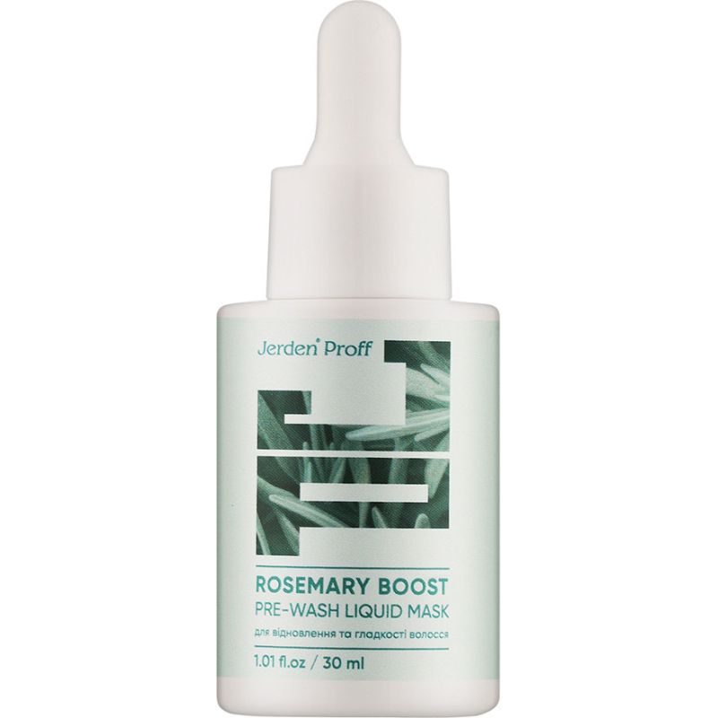 Jerden Proff ROSEMARY BOOST Жидкая маска для волос перед мытьем с розмариновым маслом, 30 мл
