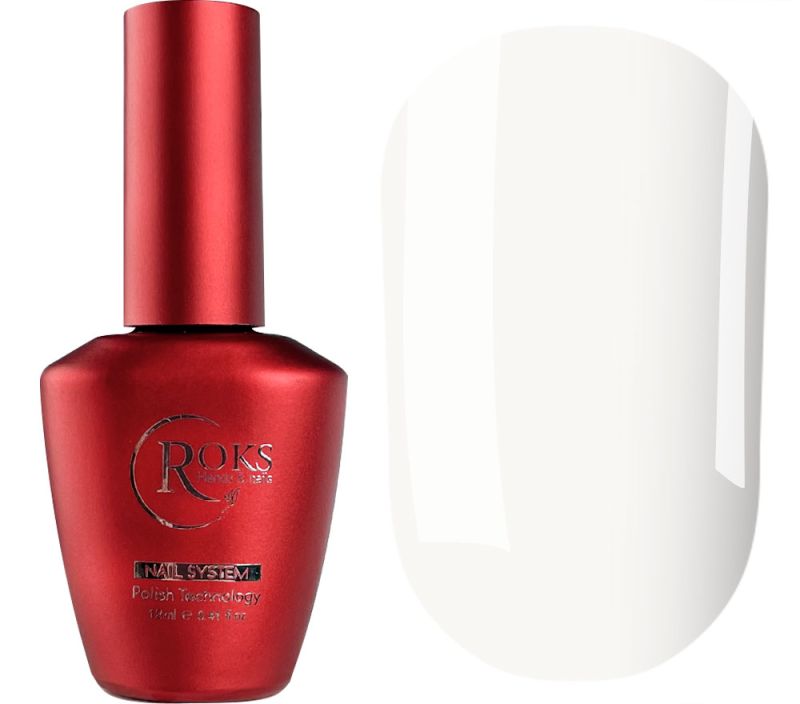 Roks Top for nails without a sticky layer Milk no wipe top, 12 ml