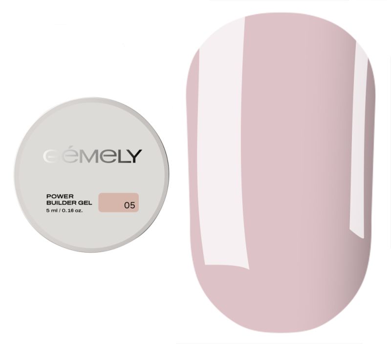  GÉMELY ex GA&MA Гель для нігтів Power Builder gel 005, 5 мл