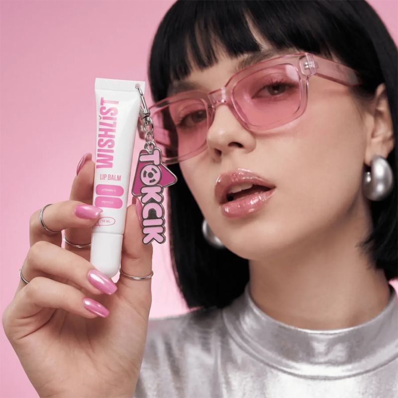 WISHLIST Бальзам-блиск для губ Lip Gloss Balm - Crystal Sorbet + Іграшка-брелок "Токсік", 10 мл