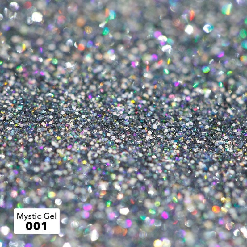 FOX Mystic Gel №001 (silver, reflective), 5 ml