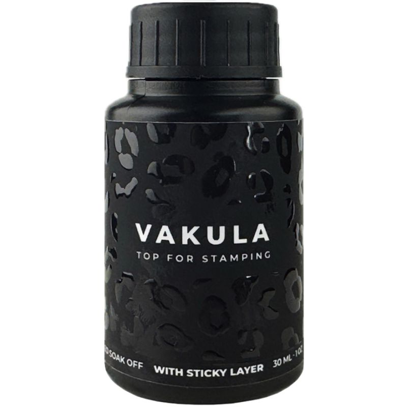 Vakula Nails Топ для стемпинга с липким слоем, 30 мл