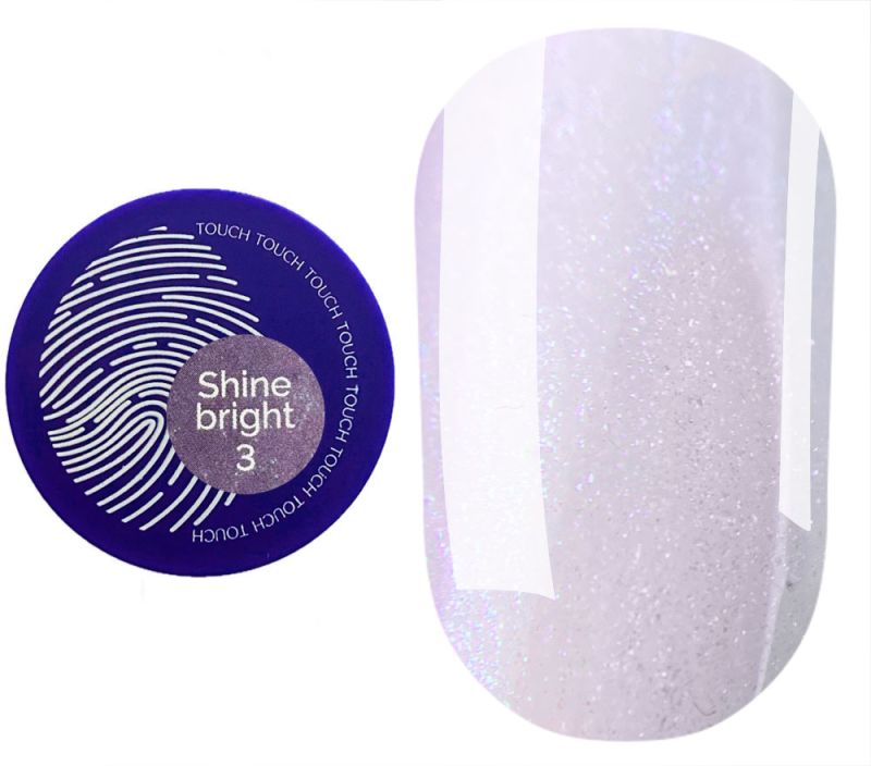 Touch Гель для ногтей Builder Gel Shine Bright 03, 15 мл (без кисточки)