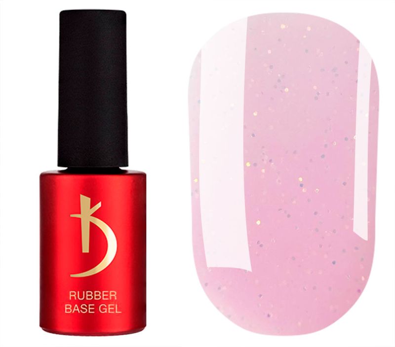 Kodi Professional Color Rubber Base Gel - Opal 03 (light pink opal), 7 ml