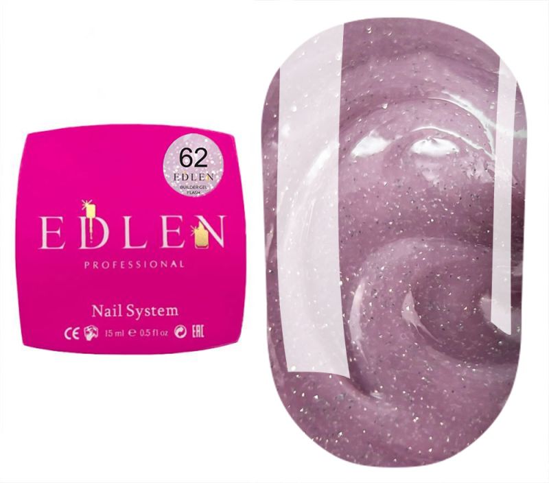 Edlen Гель для ногтей Builder gel Flash 62, 15 мл