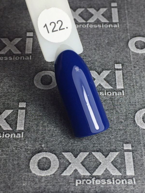 Гель-лак OXXI Professional №122 (синий, эмаль), 10 мл
