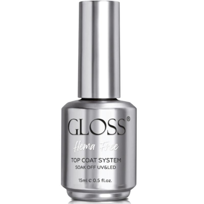 Gloss Топ для нігтів HEMA Free Top Gelcoat system, 15 мл