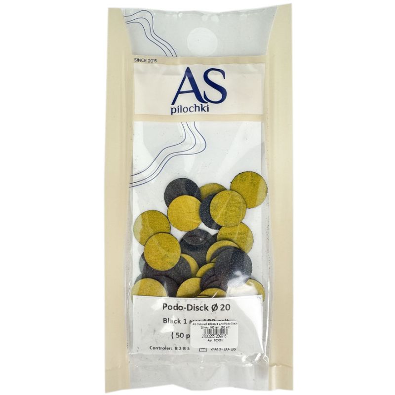 AS Replacement abrasive for Podo-Disck 20 mm, 180 grit, (50 pcs)