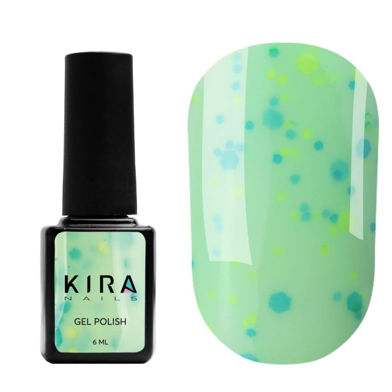 Kira Nails Yoghurt Boom! No. 006 (apple caramel with neon sparkles, yoghurt), 6 ml