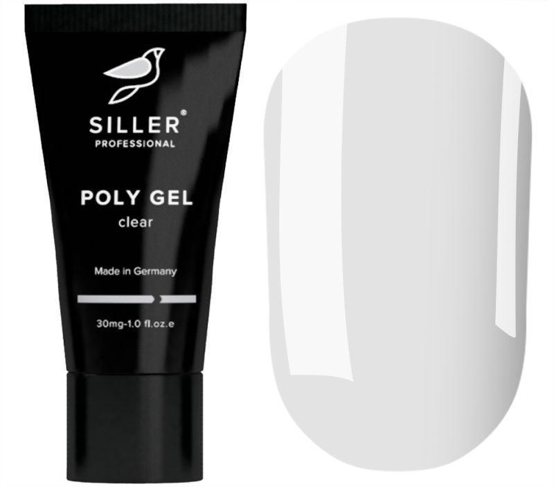 Siller Nail Gel Poly Gel (transparent), 30 ml