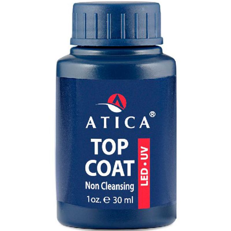 Top coat Atica Non Cleansing for gel polish, 30 ml