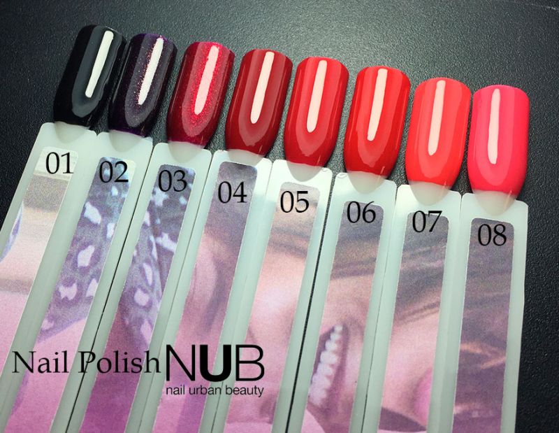 Nail polish NUB 001 Black Ink (black, enamel), 14 ml