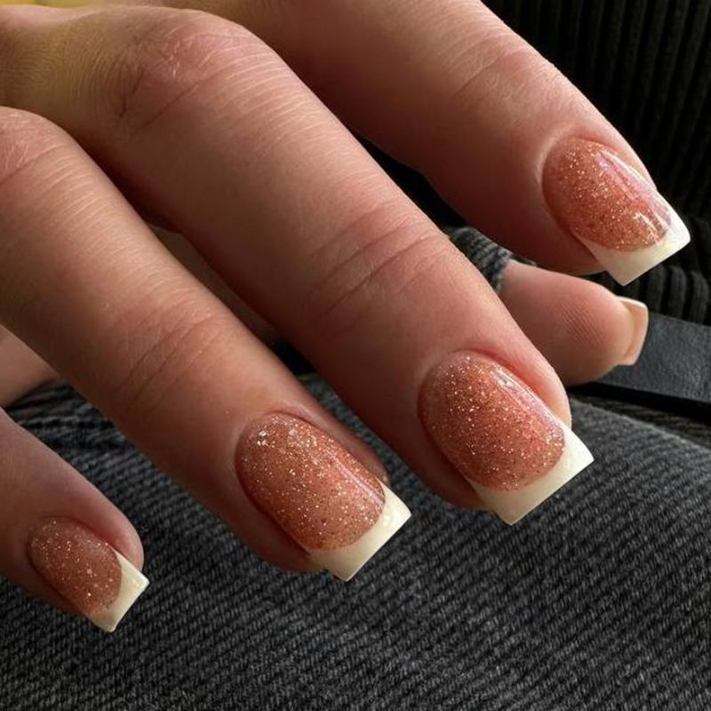 Nails Of The Day Base Reflective No. 08 (peach with silver and pink shimmer, reflective), 10 ml