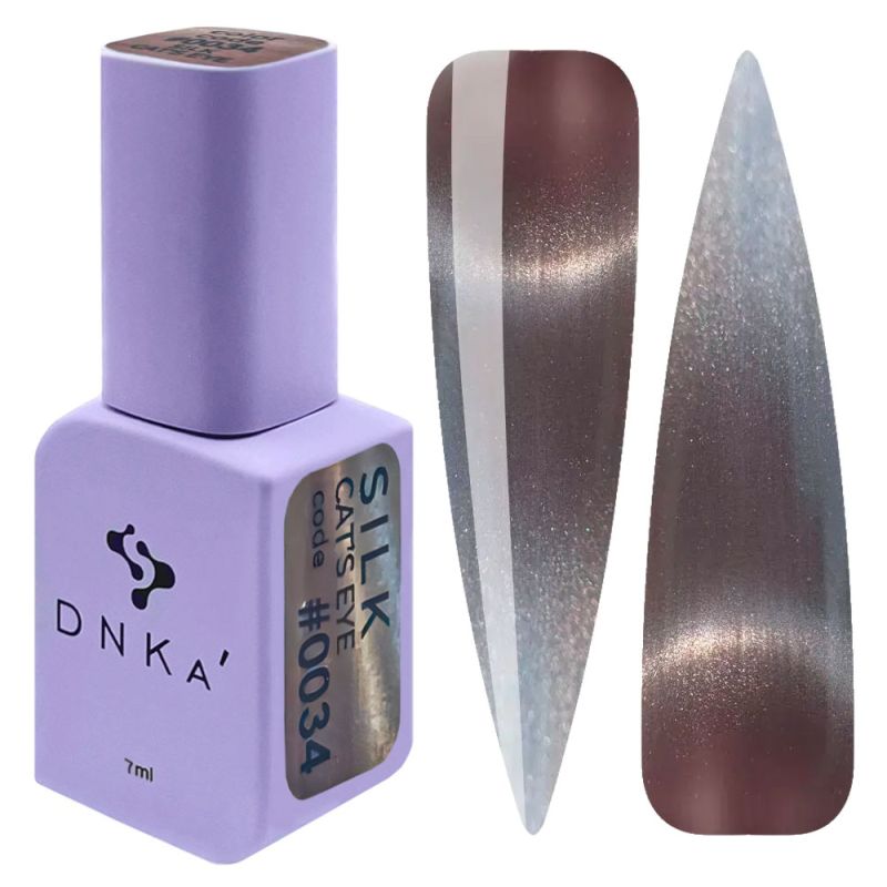 DNKa Гель-лак для ногтей Cat`s Eye Silk 0034, 12 мл