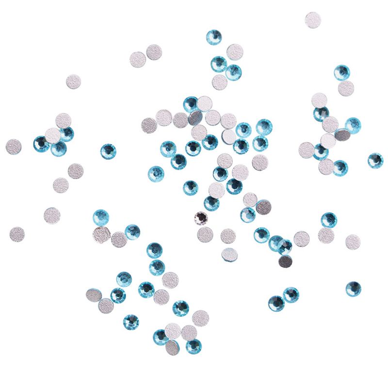 Komilfo стразы (100 шт. в упаковке), Aquamarine, размер 4