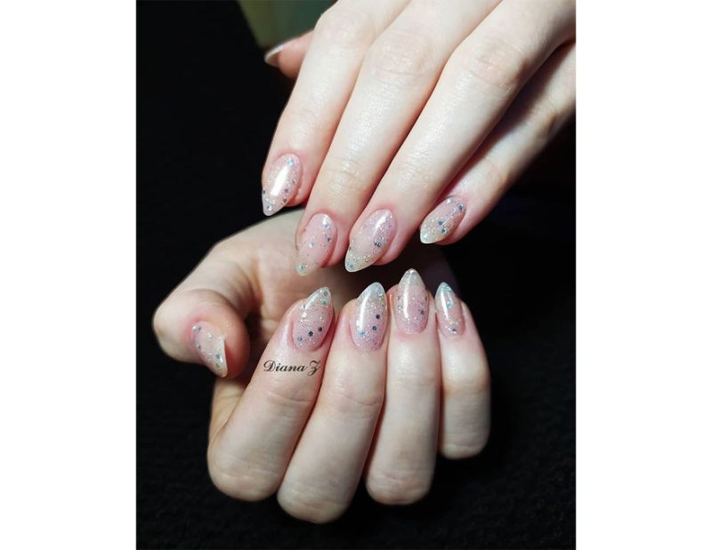 Atica Luminosity GPM121 gel-varnish (transparent with holographic glitter and micro-glitter), 7.5 ml