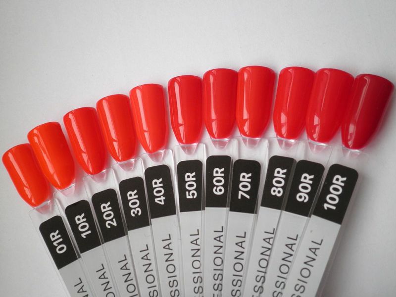 Gel polish Kodi Professional No. R 080 (colored red, enamel), 12 ml