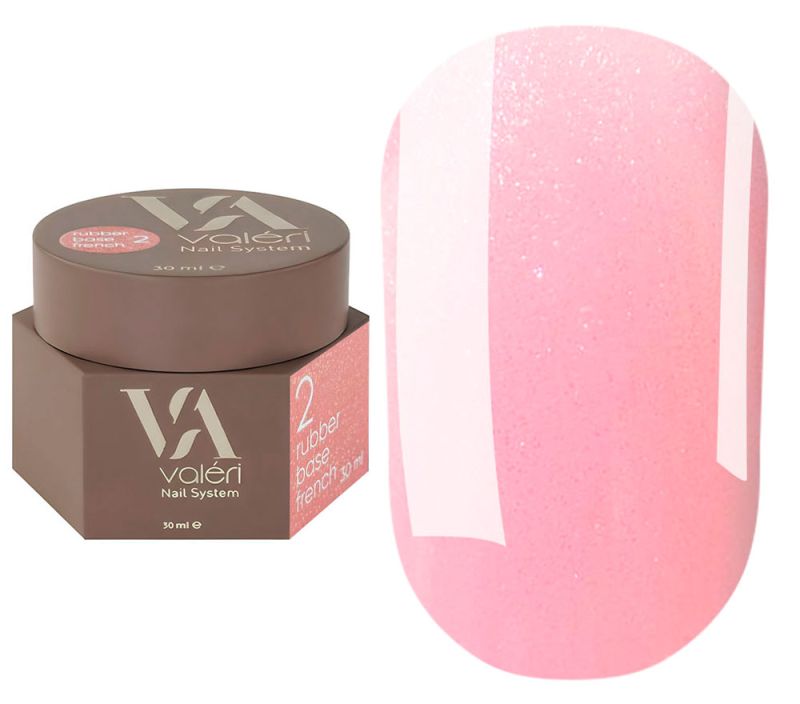 Valeri База для ногтей Rubber Base French №2, 30 мл