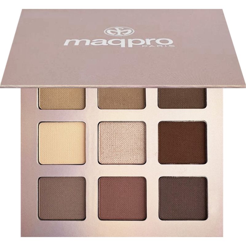 Maqpro Тени для век в палитре девять цветов - Cream Mousse, 7,2 мл