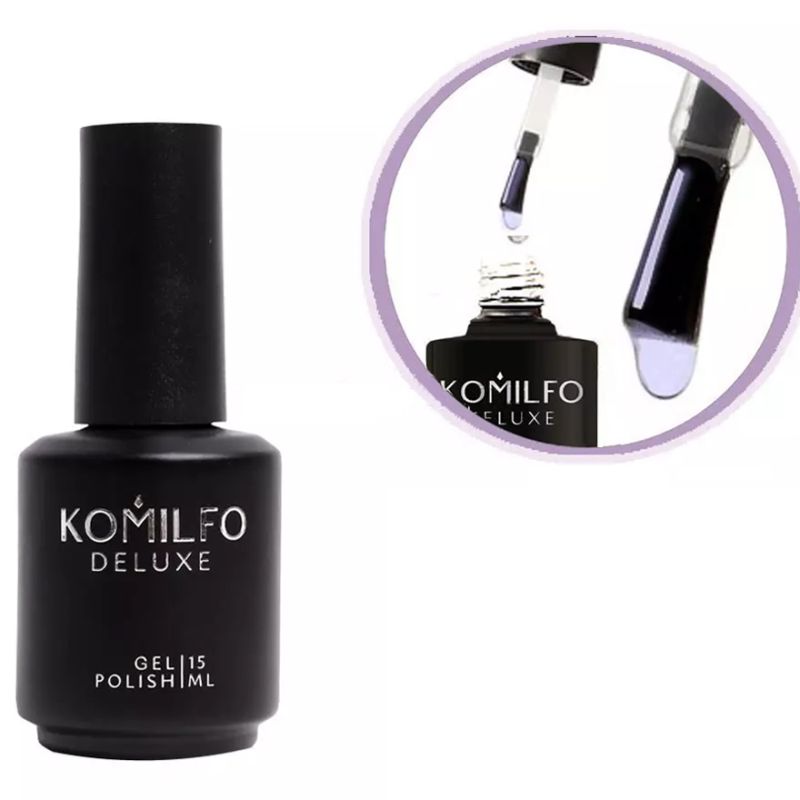 Komilfo No Wipe UV Top - top for gel polish without a sticky layer with UV filters, 15 ml