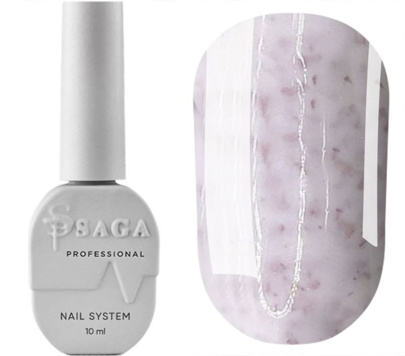 SAGA professional LEAF BASE 14 (молочный с нежно-розовой поталью), 8 мл