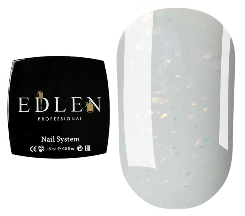 Edlen Гель для ногтей Builder gel Shimmer 09 (молочный с цветными блестками), 15 мл