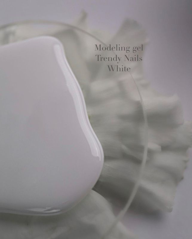 Trendy Nails Modeling Gel White (белый), 30 мл
