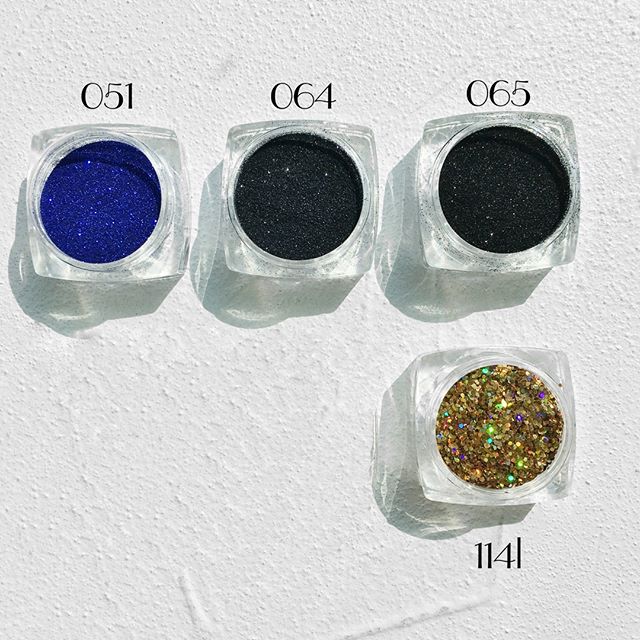 Komilfo блискітки 065, розмір 0,08 мм, (чорні) Е 2,5 г
