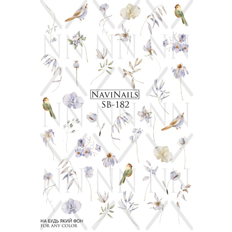 NaviNails Слайдер-дизайн SB-182 (природа)