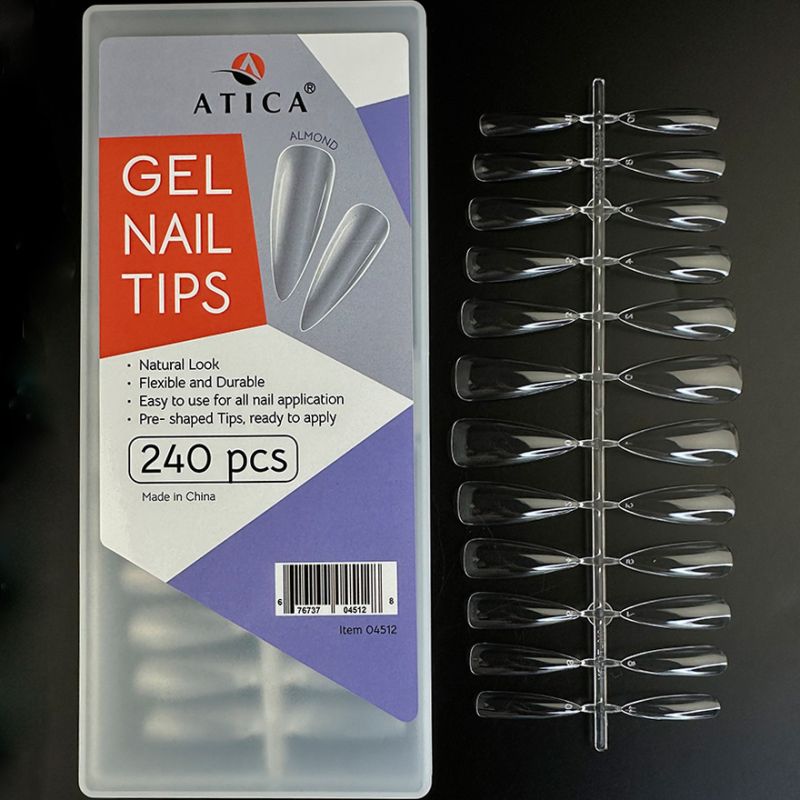 Atica Gel tips for extensions Almond, 240 pcs