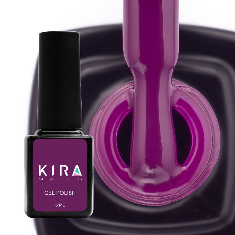 Гель-лак Kira Nails №151 (баклажановий, емаль), 6 мл