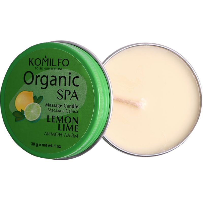 Komilfo Massage Candle - Lemon Lime, 30 g