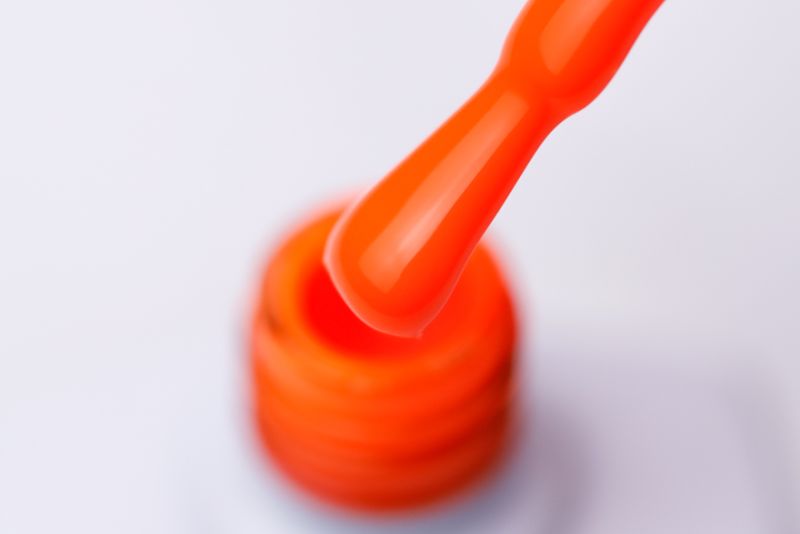 Gel polish Molekula №148 (orange-red, neon), 6 ml