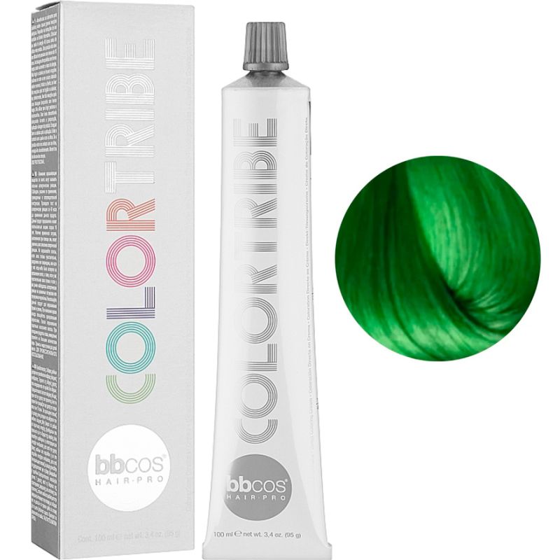 Bbcos Color Tribe Краска для волос прямой окраски цвет Green, 100 мл