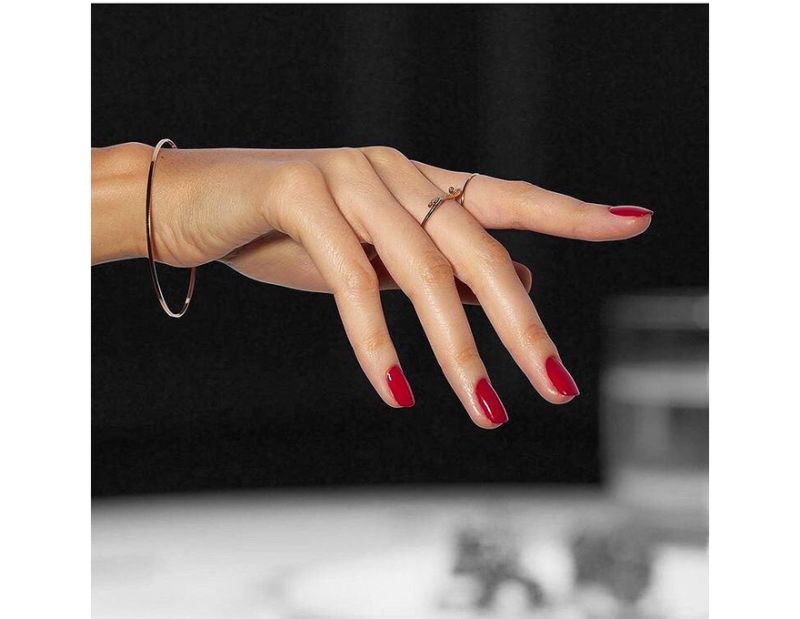 CND Гель-лак для ногтей Shellac Rose Brocade (малиновый, эмаль), 7,3 мл