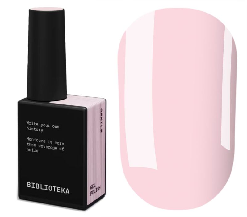 BIBLIOTEKA Гель-лак № 59 Gentle - Приглушений рожевий, 10 мл