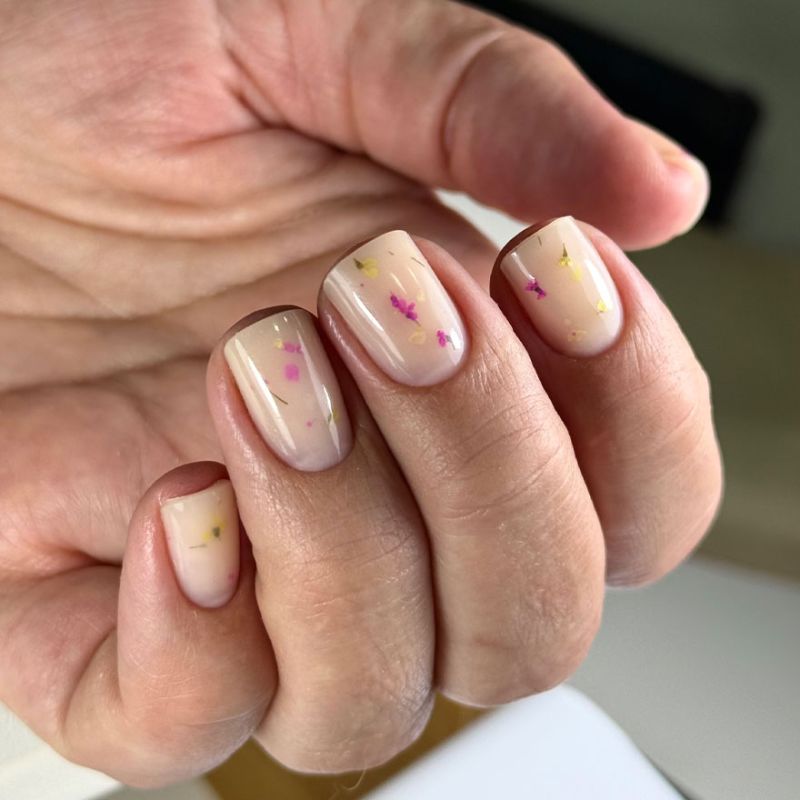 SAGA гель для ногтей цветочный professional Liquid Floral gel 04, 15 мл