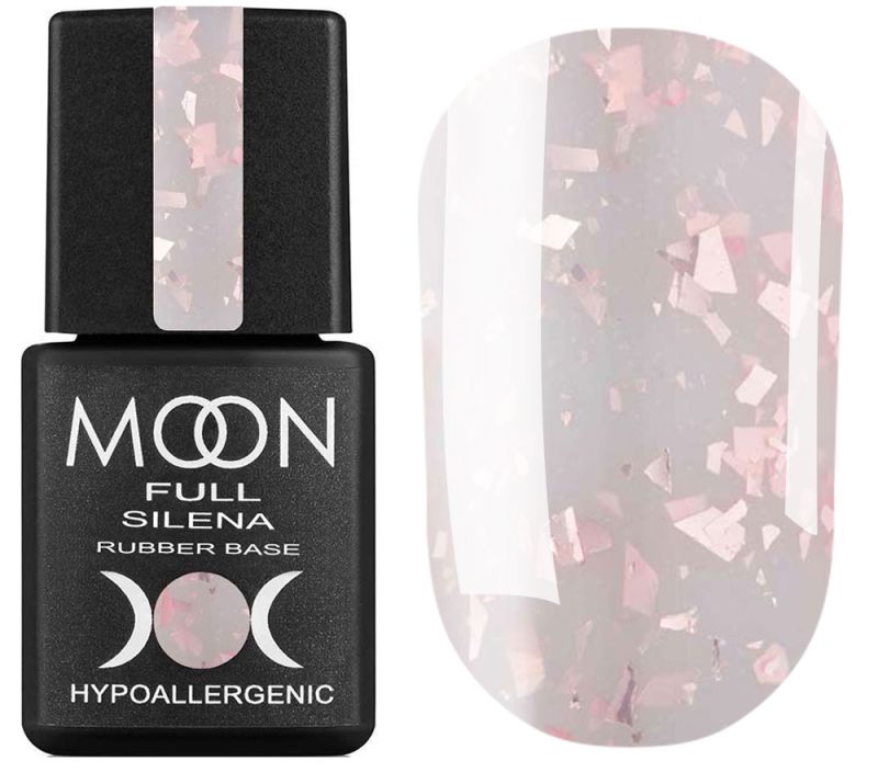 MOON FULL Potal Rubber Base Silena No. 2022 (milky with pink potal), 8 ml
