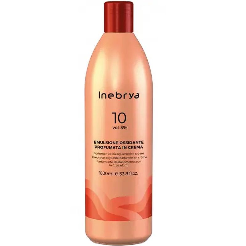 Inebrya Парфюмерная окислительная эмульсия Inebrya Color 10 Vol Oxidizing Perfumed Emulsion Cream, 3%, 1000 мл