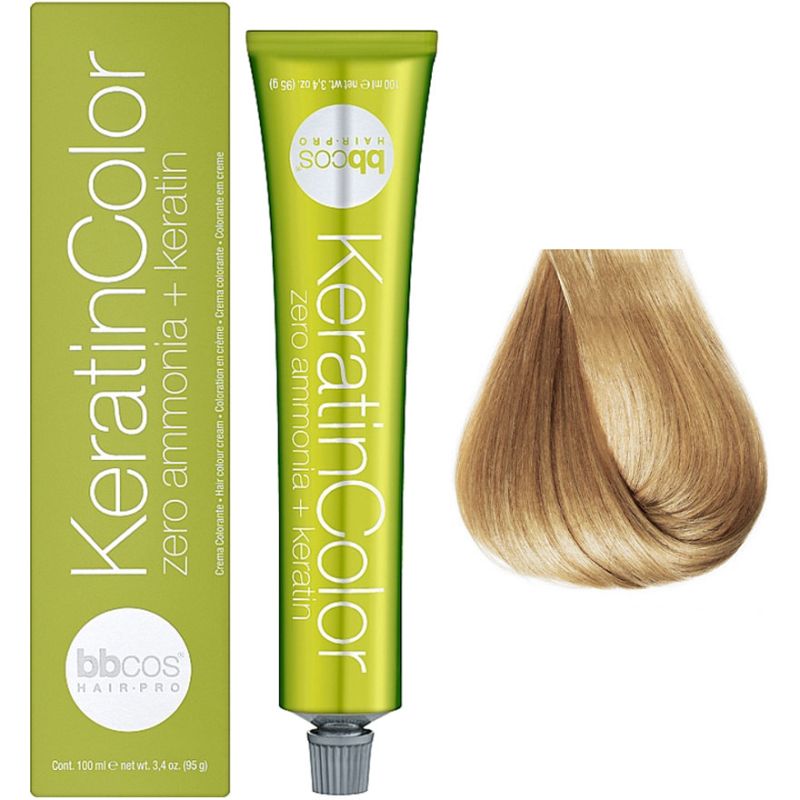 Bbcos Keratin Color крем-краска для волос 9/0 блондин очень светлый, 100 мл