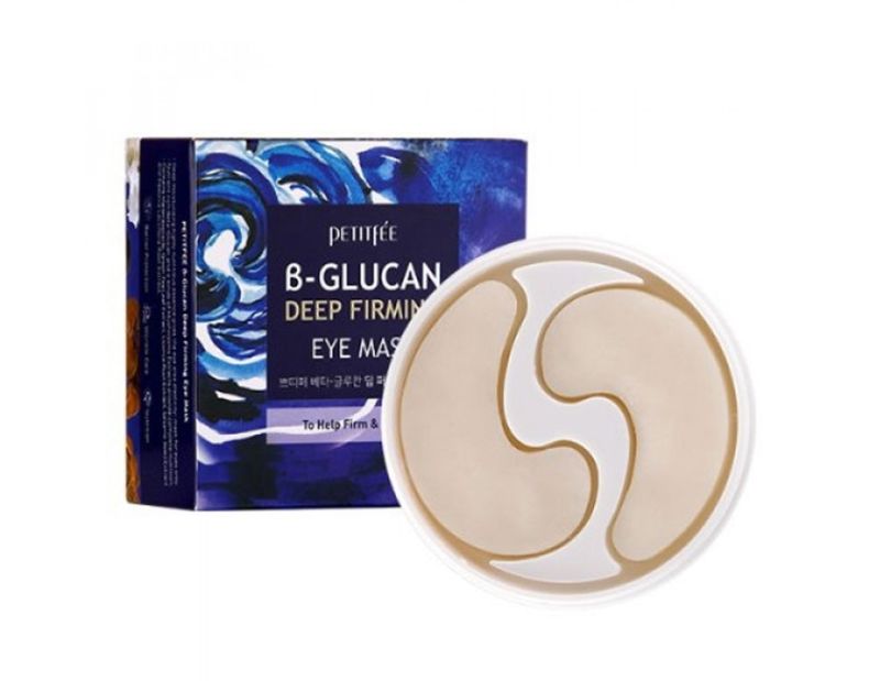 PETITFEE B-Glucan Deep Firming Eye Mask Super Firming Beta Glucan Eye Patch, 60 Pieces