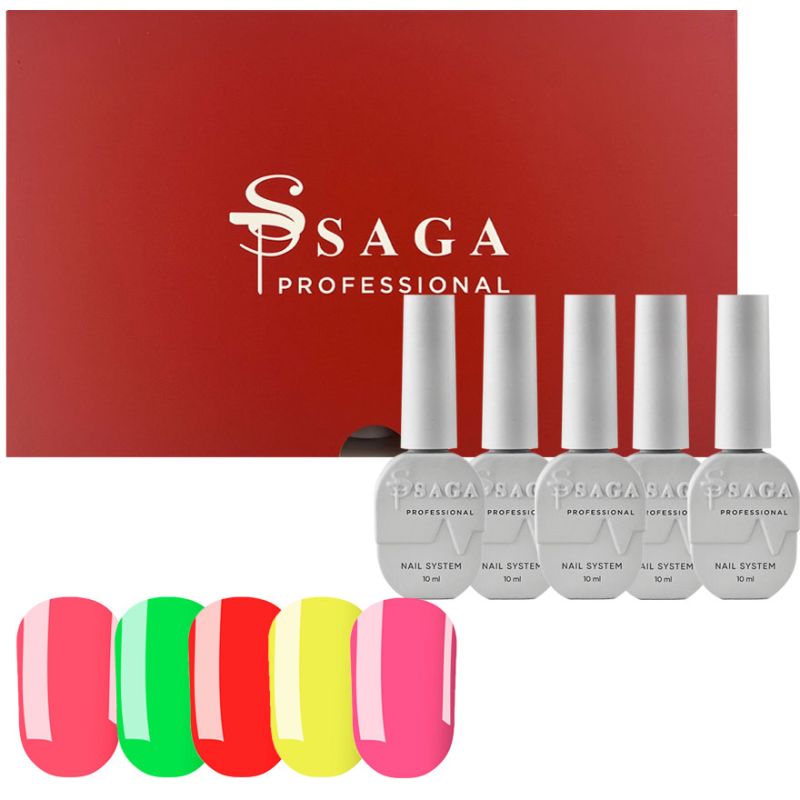 SAGA professional gel polish Colorist, набір (013-017)