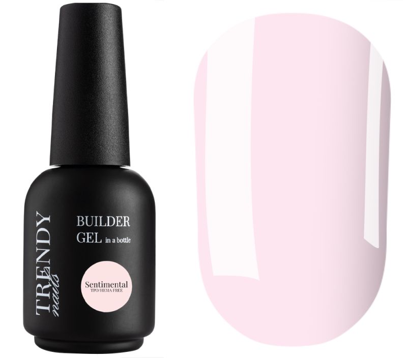 Trendy Nails Гель для ногтей Builder Gel in a bottle Sentimental HEMA/TPO free, 15 мл