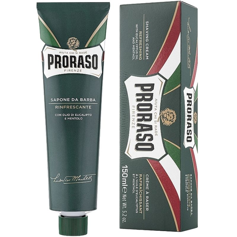 Proraso Крем для бритья Proraso Green Shaving Cream Tube Refresh Eucalyptus, 150 мл