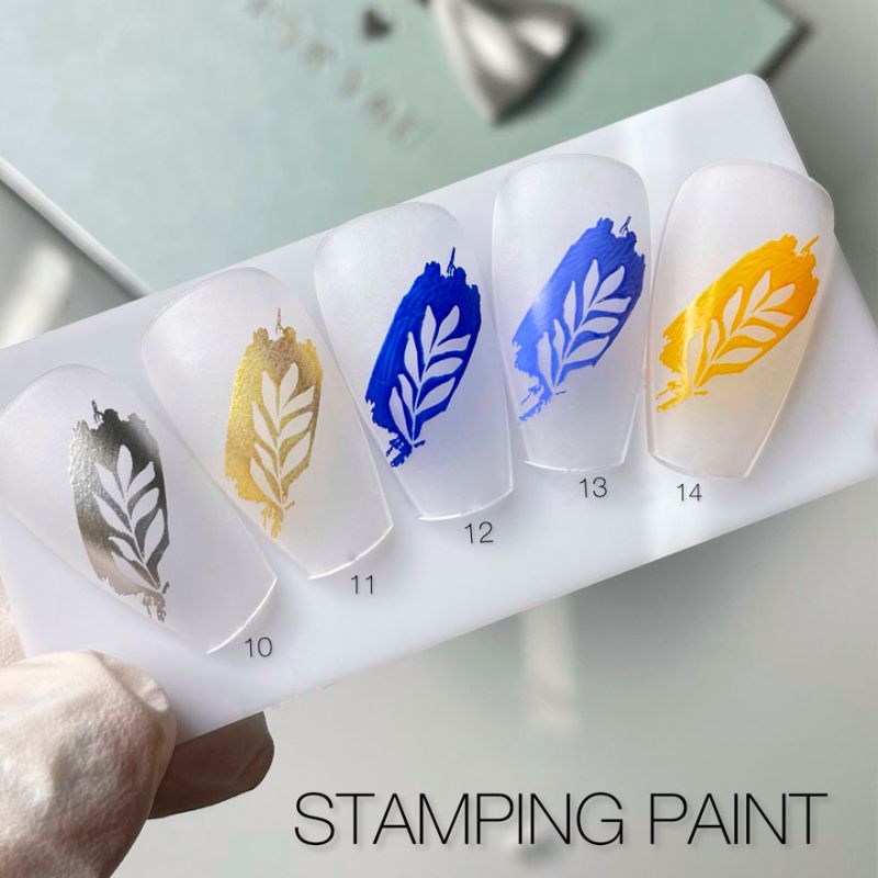 SAGA professional stamping varnish 12 (blue, enamel), 8 ml