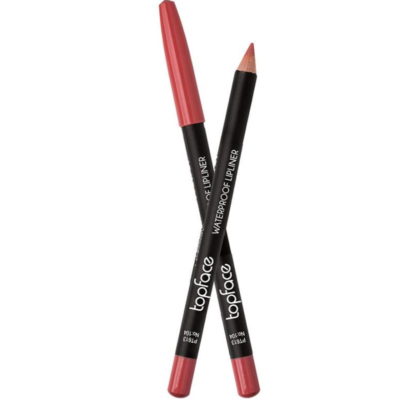 TopFace Waterproof lip pencil "Waterproof Lipliner" - 104, 1.14 g